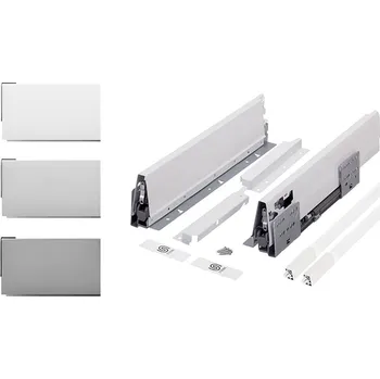 K-StrongBox zásuvka H204/550mm, reling hranatý horní, šedá (K-StrongBox zásuvka H204/550mm, reling hranatý horní, šedá)