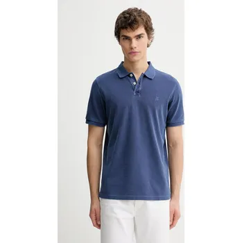 Pánské tričko Bavlněné polo tričko Marc O'Polo pánské, tmavomodrá barva, M26226653000 59X, vel. 3XL