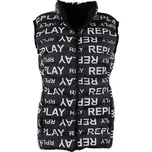REPLAY Black Logo vesta S Černá