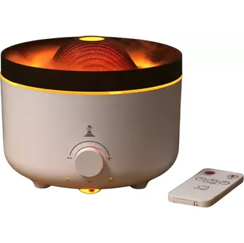 Aroma difuzér Aroma difuzér 220V s vulkanickým efektem Sopka bílý 560 ml