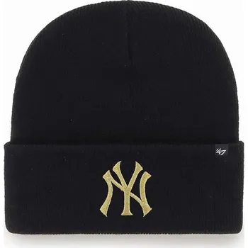 Čepice Čepice 47brand Mlb New York Yankees černá barva, B.HYMKM17ACE.BKD 99X, vel. ONE SIZE
