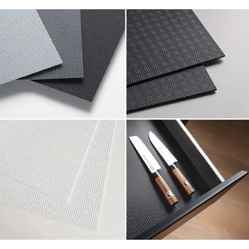 Nábytkové kování K-StrongMax 16 zásuvka H185/500mm, šedá, protiskluz Ago-Kristall 600 černá (K-StrongMax 16 zásuvka H185/500mm, šedá, protiskluz Ago-Kristall 600 černá)