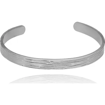 Náramek Yvon Elegantní náramek z chirurgické oceli s gravírovaným vzorem