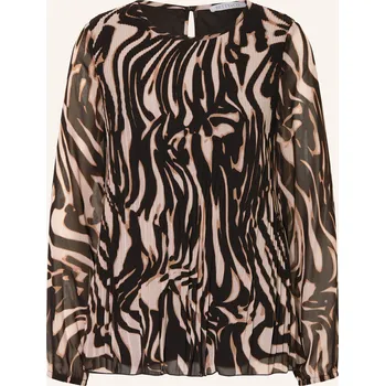 Dámská halenka Betty&Co Dámská Blůza S Plisováním, černá / béžová / krémová, 42