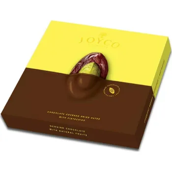 Sušené ovoce JOYCO Sušené DATLE v čokoládě s pistáciemi 190 g