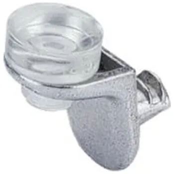 Nábytkové kování HETTICH 47609 podpěra police Sekura 8, 5 mm, niklováno, transparentní (HETTICH 47609 podpěra police Sekura 8, 5 mm, niklováno, transparentní)