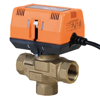 Hlavice pro radiátor THERMOCONTROL TC SPDT325 Motorický ventil s pomocnými kontakty a vratnou pružinou, třícestný