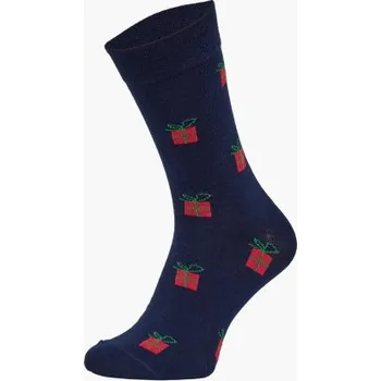Pánské ponožky Pánský komplet Cornette Gift - ponožky a boxerky Tmavě modrá M