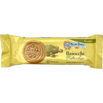 Mulino bianco sušenky baiocchi pistáciové 28g