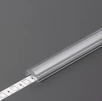 LED lišta StrongLumio krycí lišta C k LED profilům čočka naklapávací, 2000mm transparentní (StrongLumio krycí lišta C k LED profilům čočka naklapávací, 2000mm transparentní)