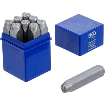 Sada nářadí BGS 3039, Razicí matrice, čísla | 10 mm