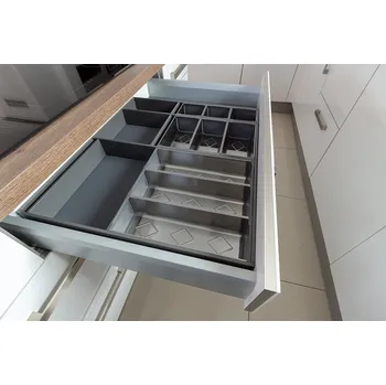 K-StrongMax 16 zásuvka H89/500mm, šedá, příborník SM 900, protiskluz antracit (K-StrongMax 16 zásuvka H89/500mm, šedá, příborník SM 900, protiskluz antracit)