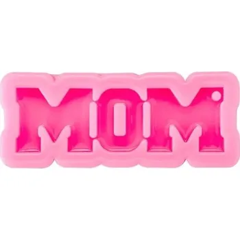 Růžová silikonová forma na pryskyřici 7,7 x 3 cm MOM máma Formička na výrobu šperků Přívěsky Dekorace Ruční tvoření