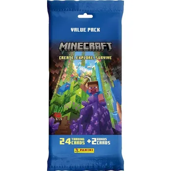 Karetní hra Panini Minecraft 3 kartičky - Value Pack