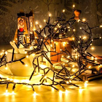 Vánoční světelný řetěz Vánoční světýlka vnitřní teplá bílá 500 LED