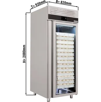 Lednice G.Gastro Pekárenská lednice - 0,8 x 0,81 m - s 1 skleněnými dveřmi