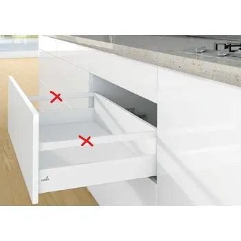 Nábytkové kování K-HETTICH ArciTech zásuvka 186, 450mm/40kg, bílá, SiSy (K-HETTICH ArciTech zásuvka 186, 450mm/40kg, bílá, SiSy)