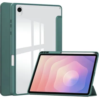 Pouzdro na tablet Case chytré zavírací pouzdro v pevnými zády na Samsung Galaxy Tab S11 - zelené