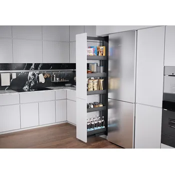 Nábytkové kování K-KES Dispensa, potravinová skříň, Arena Pure, antracit, 400/1600-2000 (K-KES Dispensa, potravinová skříň, Arena Pure, antracit, 400/1600-2000)