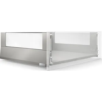 Nábytkové kování K-BLUM Merivobox, zásuvka E boxcover 350mm/40kg, světle šedá IG, vrut (K-BLUM Merivobox, zásuvka E boxcover 350mm/40kg, světle šedá IG, vrut)