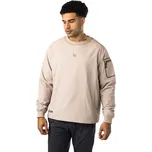 Pánská mikina Bauer Filled Crewneck LT Taupe M
