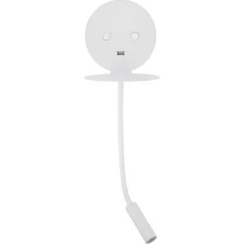 Bodové svítidlo NOVA LUCE bodové svítidlo ECLIP bílý hliník nastavitelné vypínač na těle USB nabíjení LED Samsung 230V 3000K osvětlení 6W čtecí lampička 3W IP20 9173281