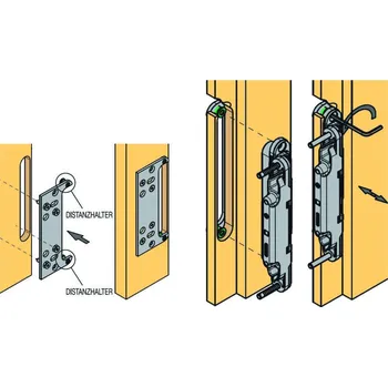 Stavební výplň KK Příchyt závěsu K5080 obložková zárubeň, šroub (KK Příchyt závěsu K5080 obložková zárubeň, šroub)