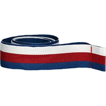 Stuha Stuha 20 mm - modro-červeno-bílá
