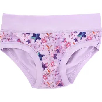 Dívčí kalhotky s potiskem hvězdiček Emy Bimba B2966 lila velikost 9/10