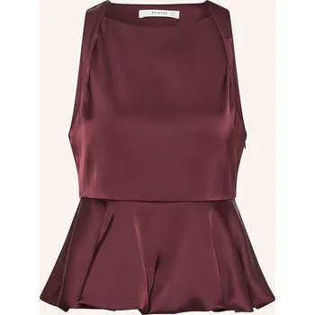 Gestuz Dámský Saténový Top Gzrue, tmavě červená, 38