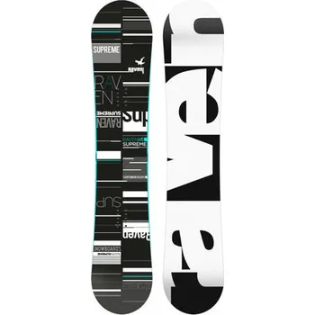 Snowboard Snowboard Raven Supreme black/mint Velikost: 151 cm