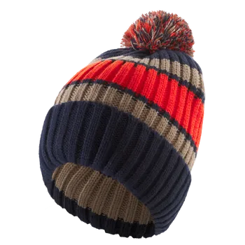 Čepice CRIVIT Pletená čepice (béžová / oranžová / navy modrá, M/L)