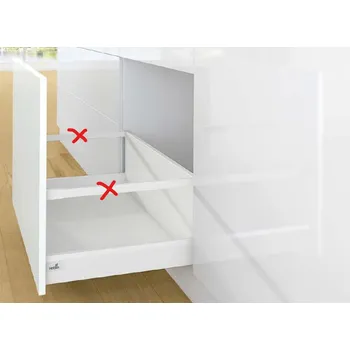 Nábytkové kování K-HETTICH ArciTech zásuvka 282, 350mm/40kg, bílá, SiSy (K-HETTICH ArciTech zásuvka 282, 350mm/40kg, bílá, SiSy)