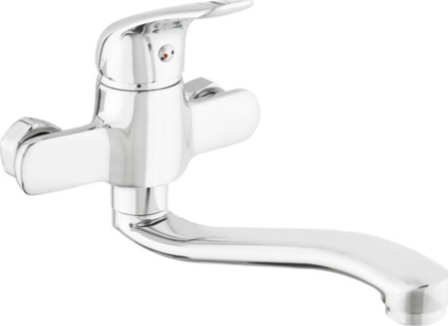 S-LINE PRO Umyvadlová baterie nástěnná, 100 mm, Chrom (SIKOBSLPRO26110)