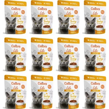 Krmivo pro kočku CALIBRA Cat Life Adult Turkey in gravy - mokré krmivo pro kočky - 12x85g