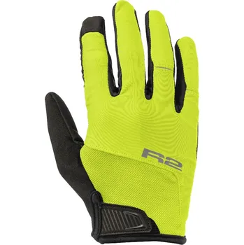 Cyklistické rukavice cyklistické rukavice R2 TANNER ATR61B neon žlutá - M