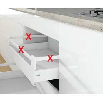 Nábytkové kování K-HETTICH ArciTech vnitřní zásuvka 186, 300mm/40kg, bílá, SiSy (K-HETTICH ArciTech vnitřní zásuvka 186, 300mm/40kg, bílá, SiSy)