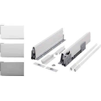 K-StrongBox zásuvka H140/400mm, reling hranatý horní, bílá (K-StrongBox zásuvka H140/400mm, reling hranatý horní, bílá)