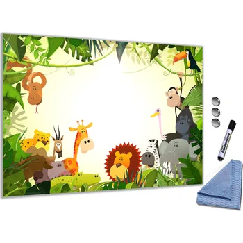 Kancelářský nábytek Skleněná magnetická tabule - malované ZOO Rozměr V/Š: 30x40cm