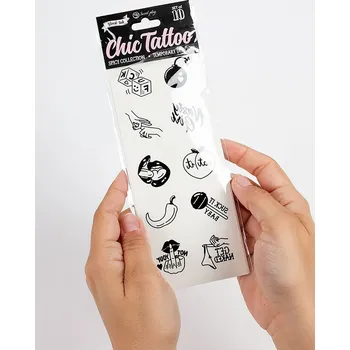 Secret Play Spicy Chic Temporary Tattoo - Black
