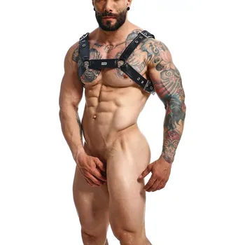 Pánské erotické prádlo MOB Eroticwear Dngeon Classic Belt Harness - Black - O/S