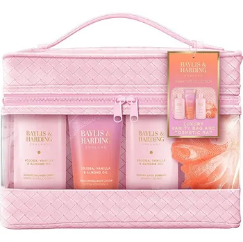 Kosmetická sada Dárková sada Jojoba, Vanilka & Mandlový olej Set Baylis & Harding - 4 ks