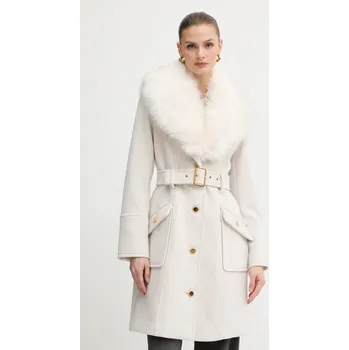 Dámský kabát Kabát s příměsí vlny Marciano by Guess ALICE 5BGL26.1799Z béžová 01X, vel. 36