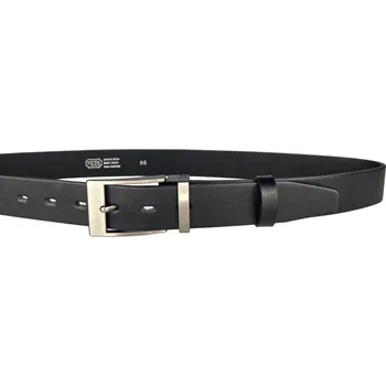 Opasek PENNY BELTS Pánský kožený opasek 35-100-19-60 černý - 100 cm