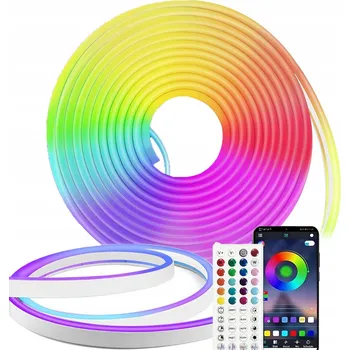 LED páska LED PÁSEK 6M RGB VODĚODOLNÝ 5050 DÁLKOVÝ OVLADAČ + OVLÁDÁNÍ APLIKACÍ