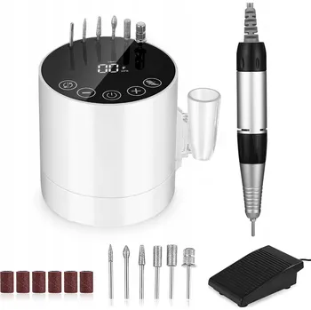 BRUSKA SILNÁ PROFESIONÁLNÍ MANIKÚRA PEDIKÚRA 50W FRÉZY SADA