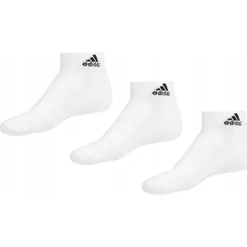 Pánské oblečení Kotníkové Ponožky adidas Cushioned Sportswear HT3441 , 3 páry, bílé, 43-45