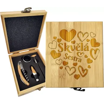 Víno Sablio Dárková sada na víno Skvělá sestra: 147×168×49 mm