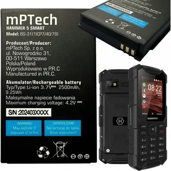 Mobilní telefon Mobilní telefon Hammer 512 MB / 4 GB 4G (LTE) černý