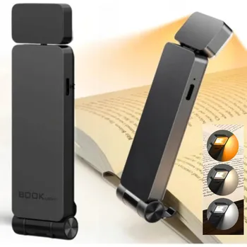 Lampička TYRESES LED lampička na knihu s USB, nastavitelná, 3 režimy, blokace modrého světla